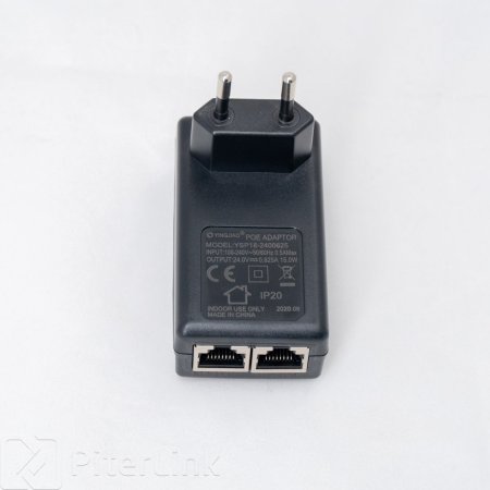 Блок питания с гигабитным PoE инжектором ПитерЛинк B2B
